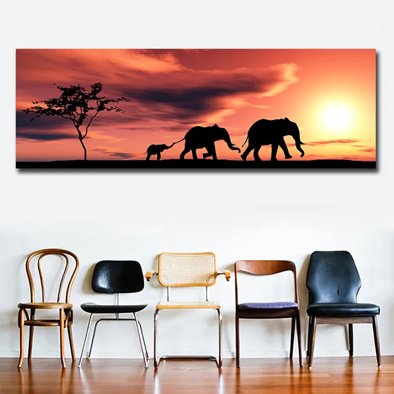 

Printed Modern African Style Landscape Oil Painting On Canvas One Piece Wall Picture Art For Bedroom Room Quadro Home Decor