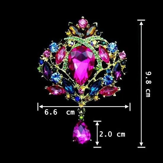 Danbihuabi стразы, брошь для женщин, роскошная капля воды, брошь невесты, булавка, женская свадебная брошь