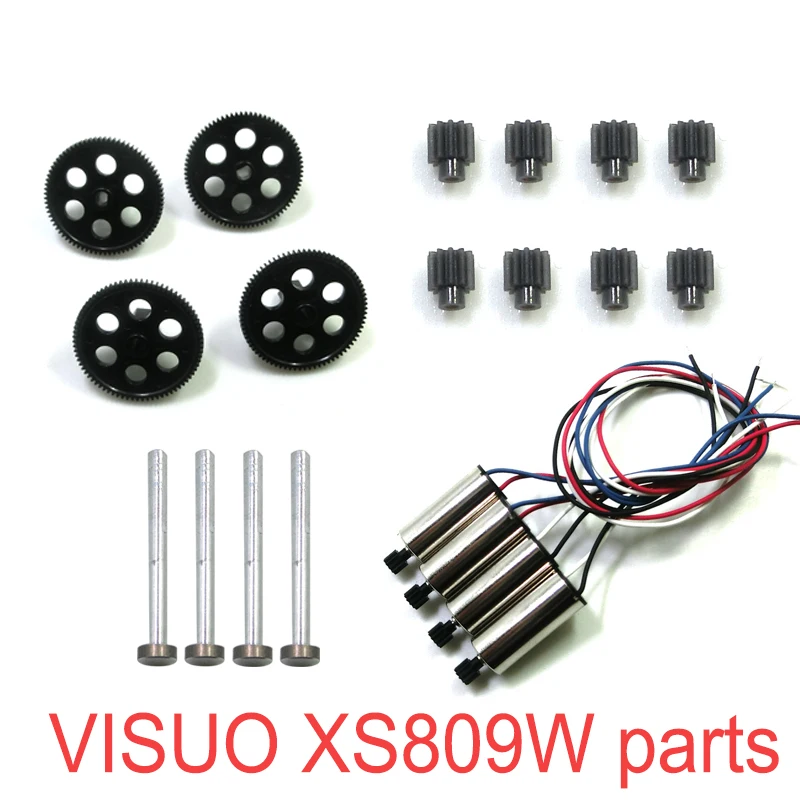 RC Drone Original Parts VISUO XS809W XS809HW XS809 RC Quadcopter <br />Spare Parts Spindle Geared Bearing Motor Geared Engine-in Parts