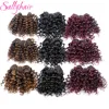 Best Seller Crochet Hair Weave Hair-Weavings Kinky Curly Synthetic Weft Afro Ombre-Color 3pc/Lot BxKoZqMk