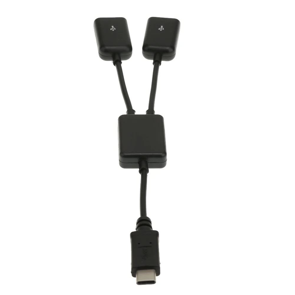 USB 3,1 type-C OTG Кабель-концентратор 2 в 1 USB C 3,1 штекер-мама кабель-концентратор type-C-двойной USB 2,0 кабель-конвертер