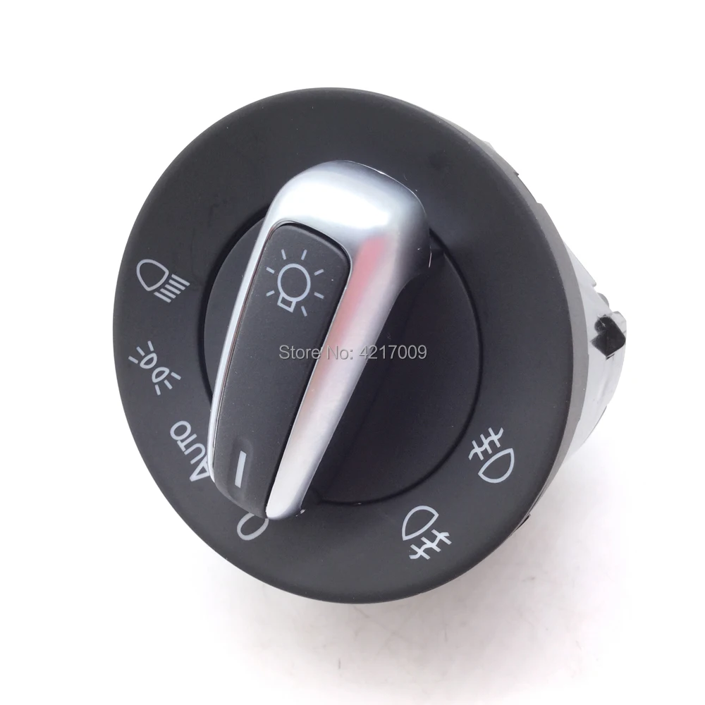

Chrome Headlight Fog Lamp Switch For VW Golf 5 6 Jetta Gti Tiguan Touran Caddy Passat B6 CC Rabbit 3C8 941 431A 5ND 941 431B
