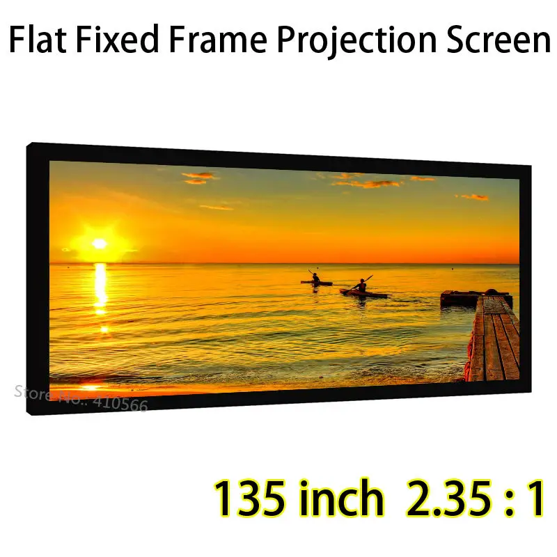 High Definition Projector Screen 135 inch 2.35 By 1 Fixed Projection