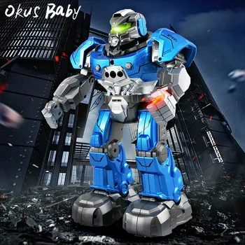 

2019 Newest SmartWatch Intelligent Programing Education RC Robot Auto Follow Gesture Control Kids Toys Blue White