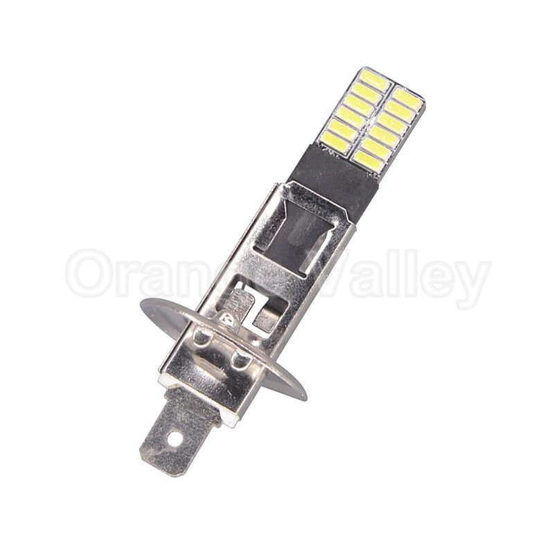 2 шт. H1 24 SMD 4014 Canbus автомобильные светодиоды без ошибок белые лампы противотуманный светильник s дневной ходовой светильник авто лампы 12 В 24 В