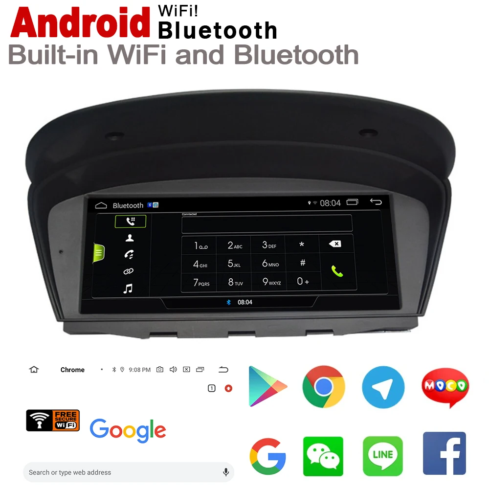 Perfect Android 7.0 up car player for BMW M5 M6 E65 F10 2008~2012 CIC original Style Autoradio gps navigation HD screen 2GB+16GB WiFi 3