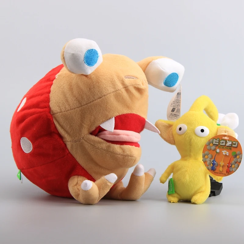 2 вида милая плюшевая игрушка Pikmin Bulborb Chappy 25 см и желтый цветок 14 мягкие игрушки