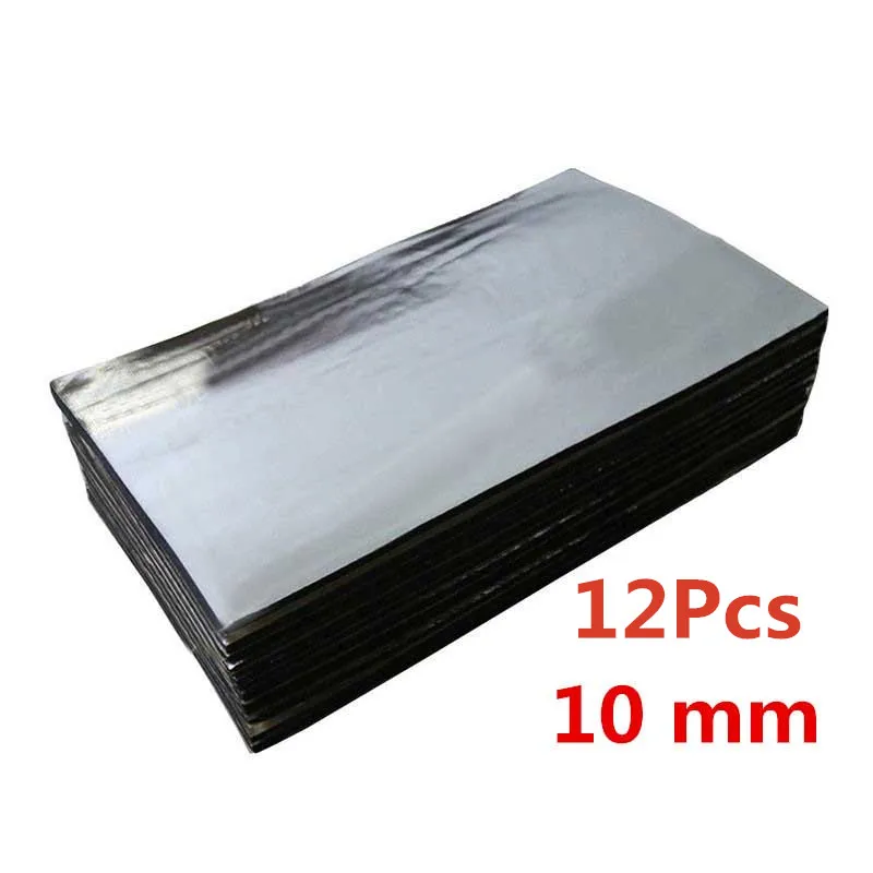 

30*50cm Aluminum Foil Car SoundProofing Deadening Insulation Heat Acoustic Foam Glass Fibre Automotive Interior Accessories Hot