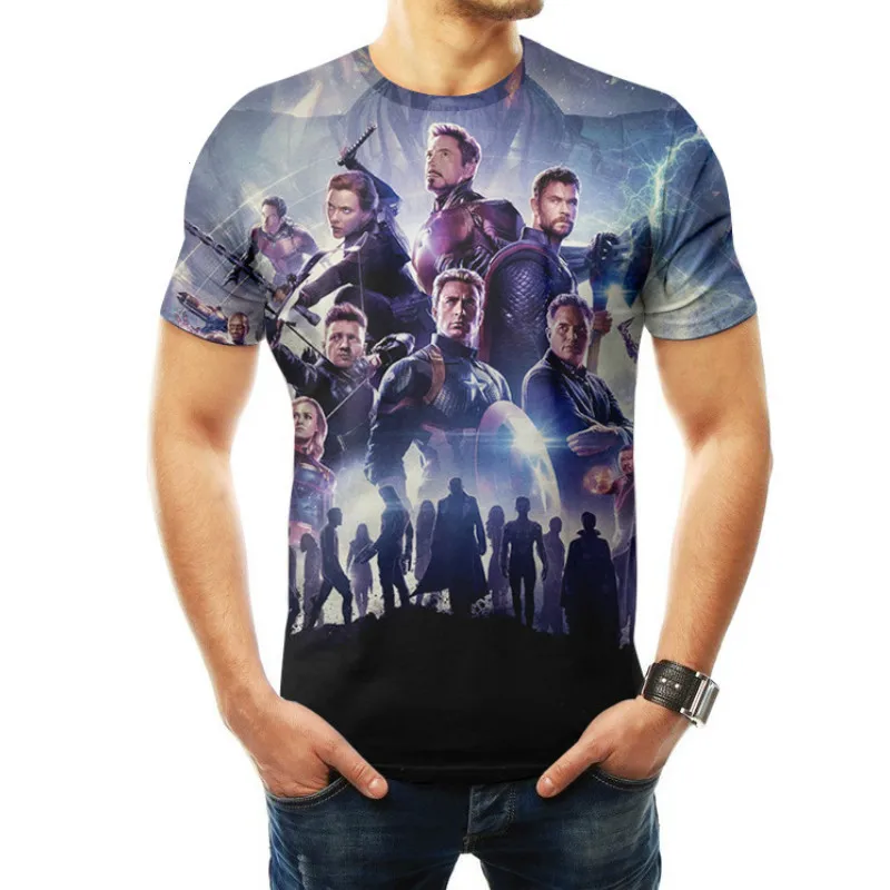 

Avengers 4 Endgame T-shirt Cosplay quantum field 3D printing T-shirt 2019 men and women loaded super hero T-shirt unisex T-shirt