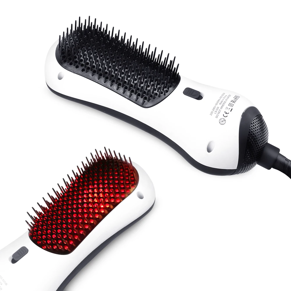 

Professional Hair Strightener Hairdryer Comb Multifunctional Infrared Negative Ion Hot Air Comb Straight Hair Straightening Comb