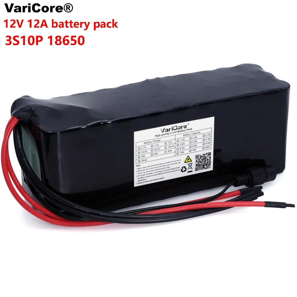 VariCore 12 в 20000 мАч 18650 литиевая батарея разряд лампы для майнинга 20A 240 Вт комплект