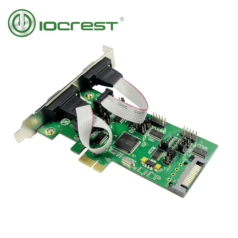  IOCREST 4 DB-9 serielle rs232 ports pcie controller karte mit 1 TTL port