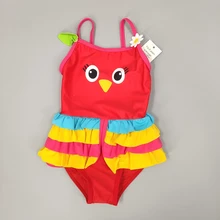 Детский купальный костюм для девочек от 2 до 5 лет, УФ-50+ летний Цельный купальник для малышей, купальный костюм для младенцев, плавательный костюм, костюм для ванной