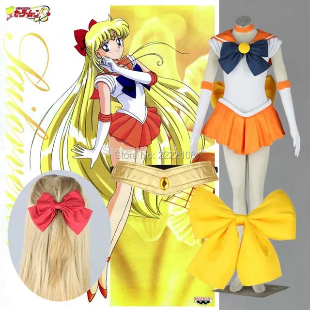 Sailor venus dresses like sailor moon