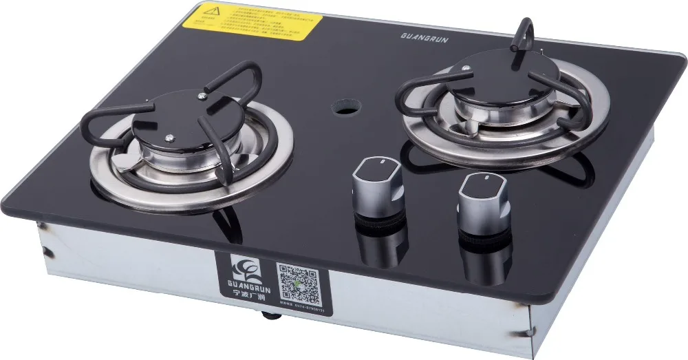 

Boat Caravan Camper 2 Buner LPG Gas Stove Hob With Tempered Glass 380*300*70mm GR-B003