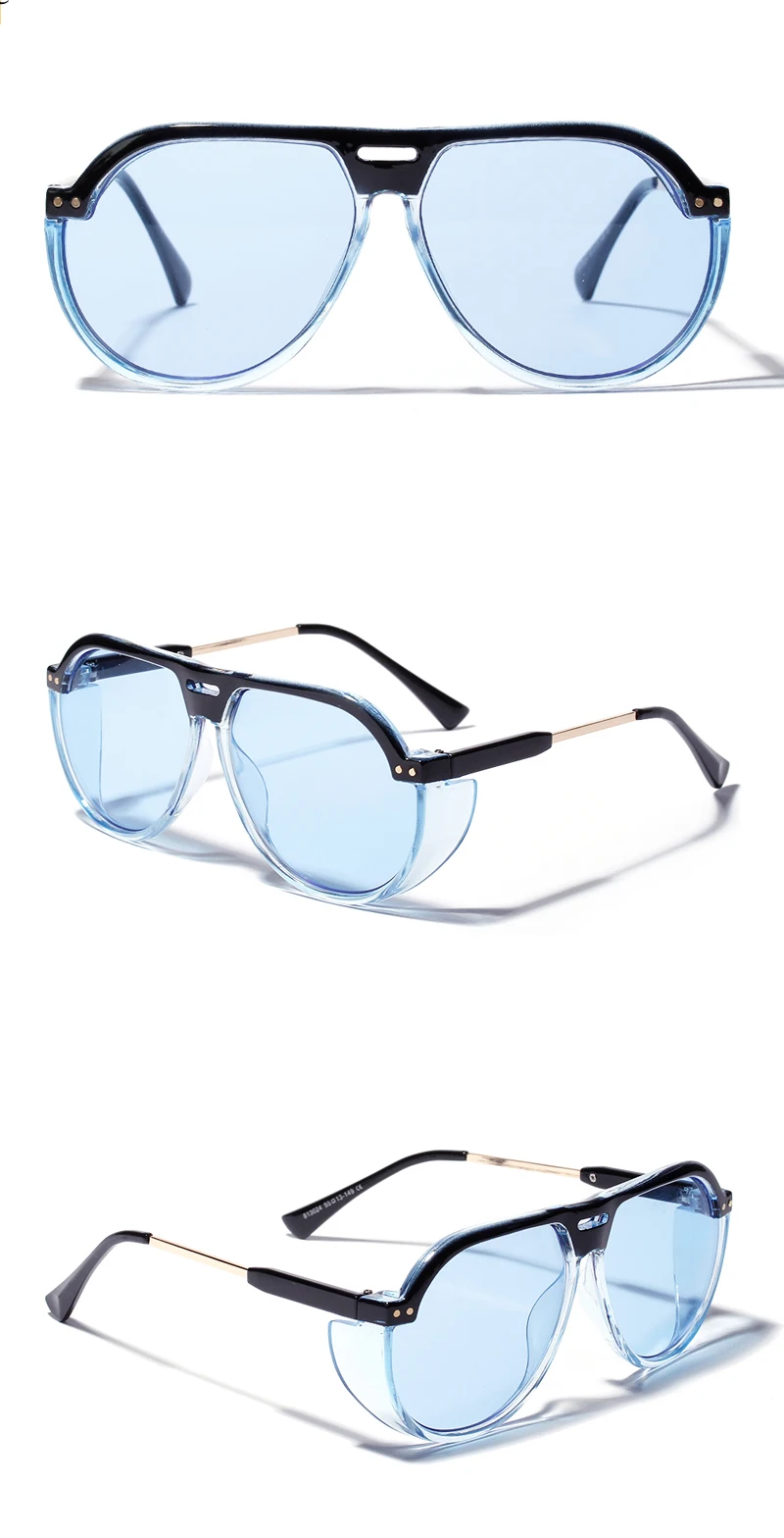 Kachawoo, женские солнцезащитные очки большого размера, цветные, прозрачные, красные, Ретро стиль, солнцезащитные очки для мужчин, унисекс, большая оправа, UV400