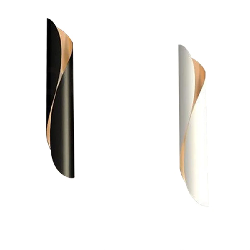 

Luxury Modern Wall Lamp Metal Wall Light LED Lights Two-sides Colors Black White Gold Living Room Bedroom Business Decoraction