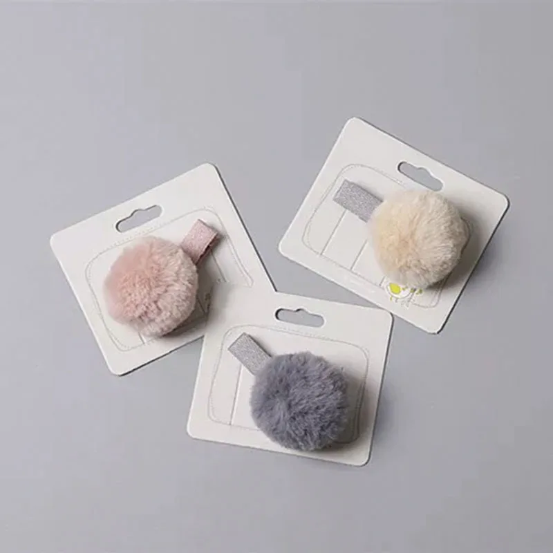 

Cute children's hairpin hair accessories headdress baby cute hair ball children baby girl hair clip full set clip