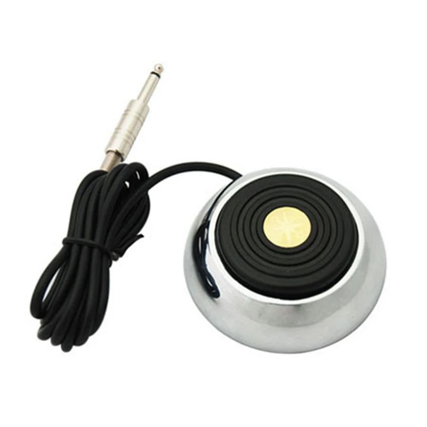 1 unids Acero inoxidable pie pedal para tatuaje cable clip tatuaje Mahcine Fuentes de energía para tatuar fuentes de alimentacion tatuaje