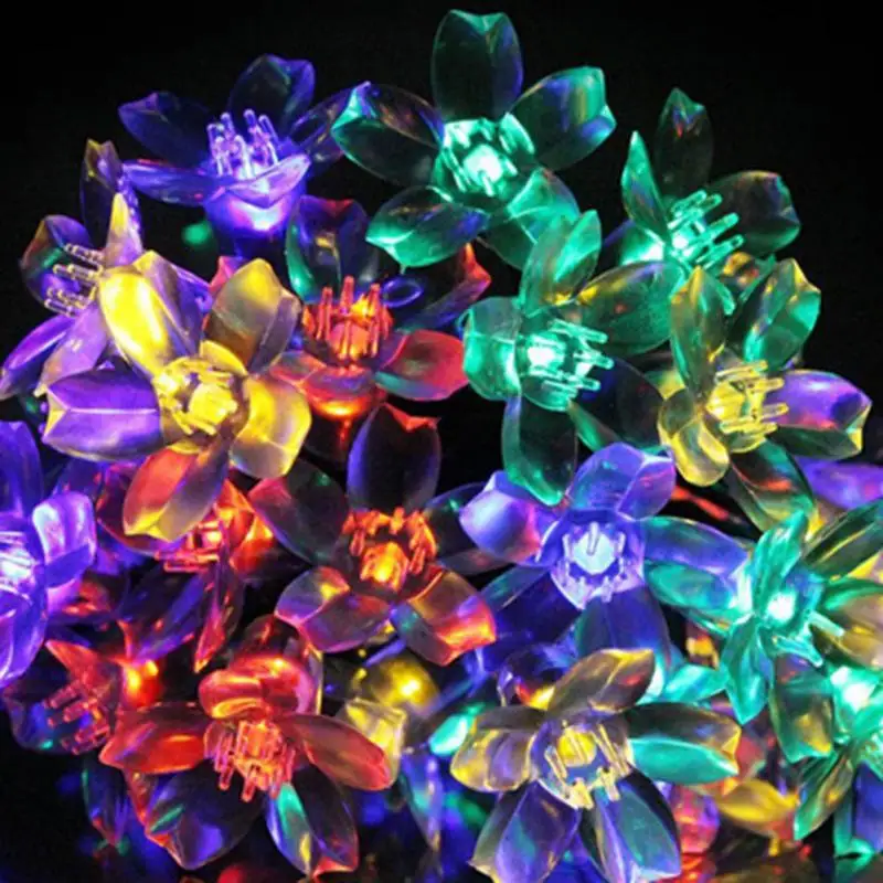 10M 80 LED peach blossom light Flower String Lights Christmas Holiday