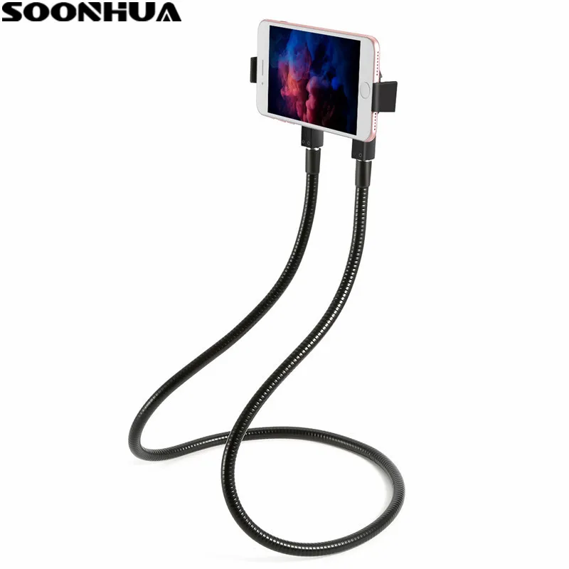 

SOONHUA Flexible Desktop Phone Tablet Stand Holder Stick For iPad Samsung Lazy Bed Tablet PC Selfie Stands Mount Bracket