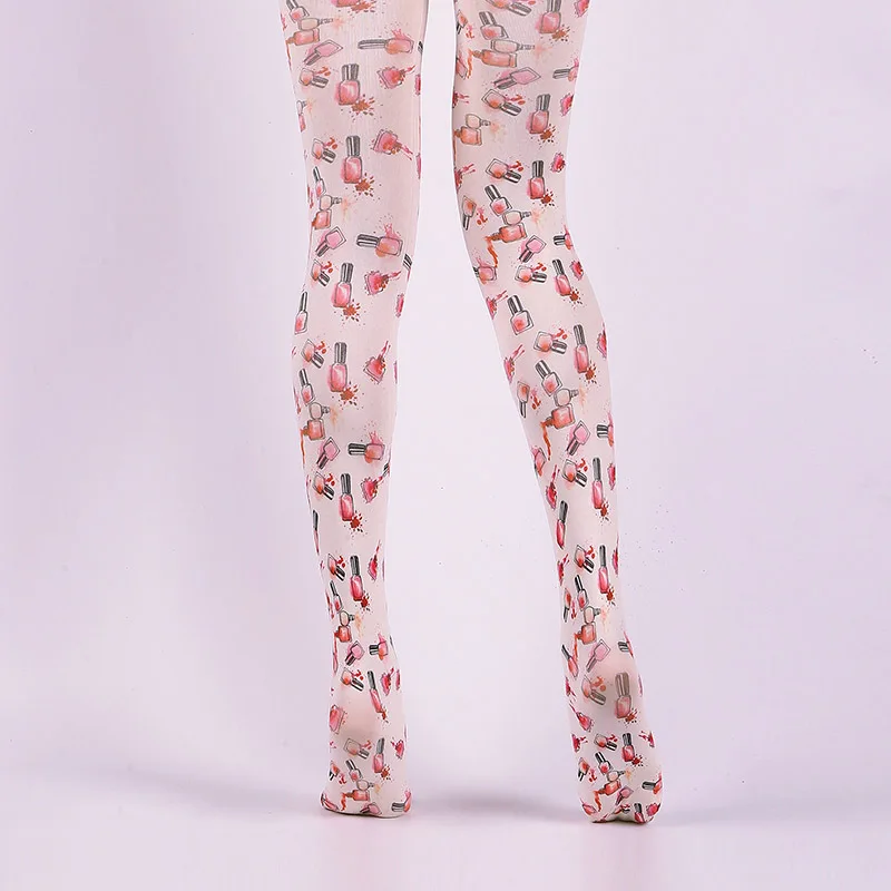 

Essential Oil Bottles hand-painted Print Pantyhose Wholesales