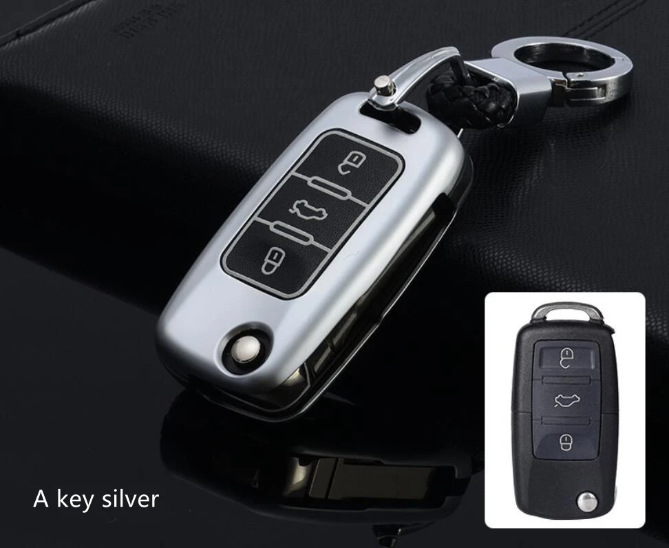 Car Zinc Alloy+TPU Key Cover Shell Holder For VW Polo MK6 CC B5 B8 Golf 6 7 Passat Tiguan Jetta For Skoda Kodiaq A7 A5 Octaiva Car Zinc Alloy+TPU Key Cover Shell Holder For VW Polo MK6 CC B5 B8 Golf 6 7 Passat Tiguan Jetta For Skoda Kodiaq A7 A5 Octaiva