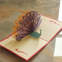 Dhl 200 шт практичная Рождественская елка винтажная 3D лазерная вырезка своими руками на заказ поздравительные открытки Рождественские подарки открытки