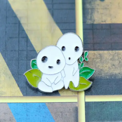 Металлический значок Meononoke Hime Princess Mononoke Kodama брошь для рюкзака булавка на грудь