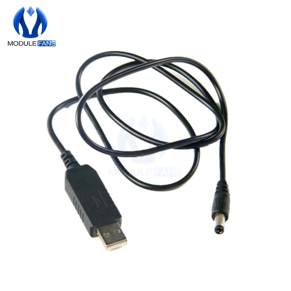 

DC-DC USB 5V to 9V DC Jack 5.5mmx2.1mm Step up Power Module Converter Cable Cord
