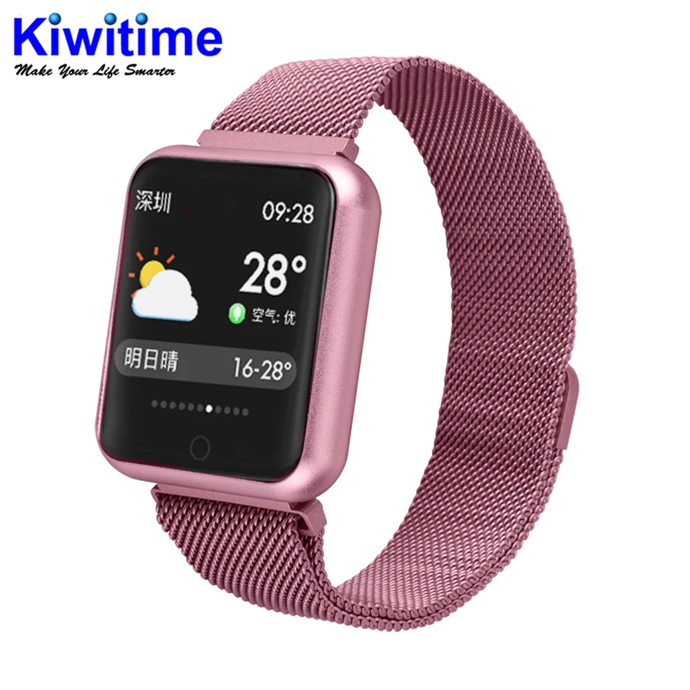 

P-68 Smart Band IP68 Waterproof Smart Watch heart rate monitor blood pressure for ios Android apple iPhone 8 X XS