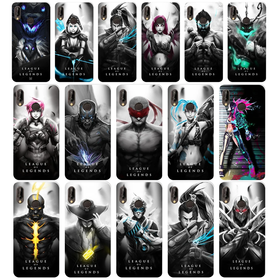 

168WE League of Legends lol Hero Soft Silicone Tpu Cover Case for Honor 10 huawei p 10 20 lite y5 y6 prime 2018 mate 10 20 lite
