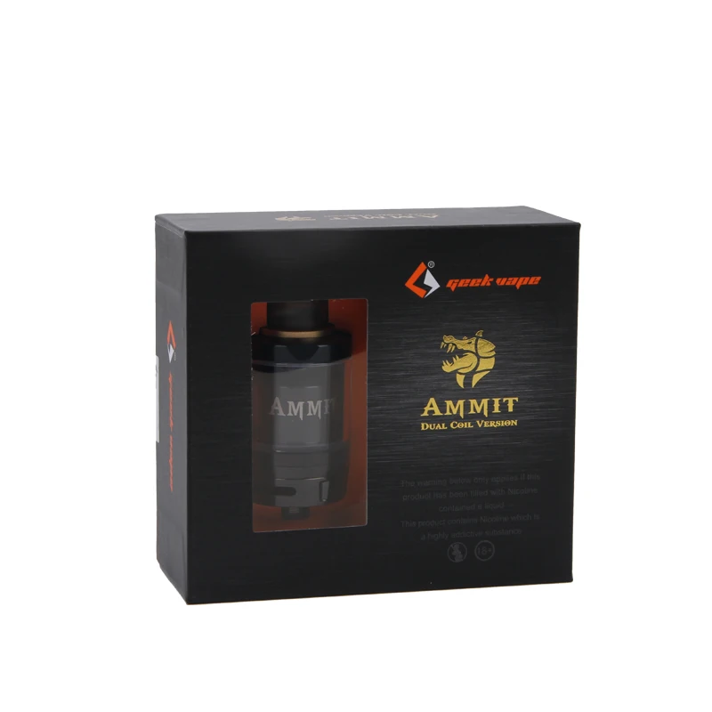 Geekvape Ammit двойная катушка версия 3 мл/6 мл RTA атомайзер поддерживает как двойную так