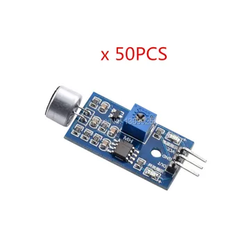 

free shipping 50pcs/Lot Sound Detection Sensor Module Sound Sensor Intelligent Vehicle