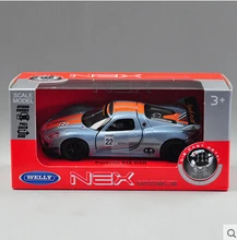 Por sche 918 RSR Welly 1 36 Original simulation alloy toy car models Supercar Fast and