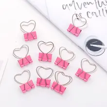 3 pcs/lot Pink Clip Heart Hollow Out Metal Binder Clips Notes Letter Paper Clip Office Supplies Office Binding Supplies 3 pcs/lot Pink Clip Heart Hollow Out Metal Binder Clips Notes Letter Paper Clip Office Supplies Office Binding Supplies
