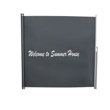 Защита от ветра, садовое использование, стальная кассета, боковой экран 3x1,6 м