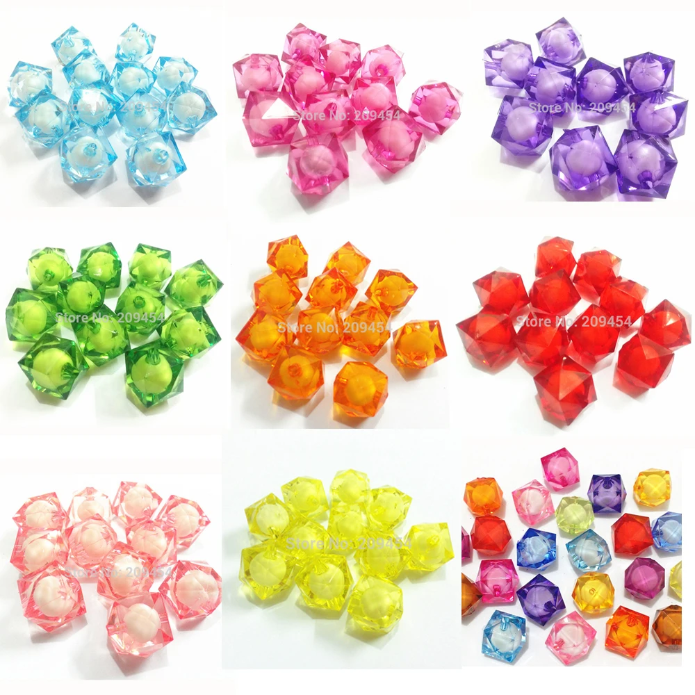 Ограненные бусины прозрачный кубик 12 мм/16 мм/20 мм|faceted beads|bead in beadbeads beads |