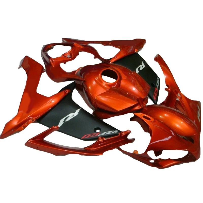 Комплект обтекателей для YAMAHA YZF-R1 2007 2008 07 08 сгоревший Оранжевый 7 подарков