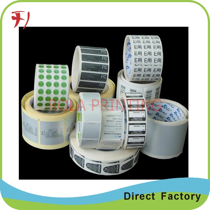 Customized Waterproof adhesive label pvc materials , roll label printing-in Stationery Sticker ...