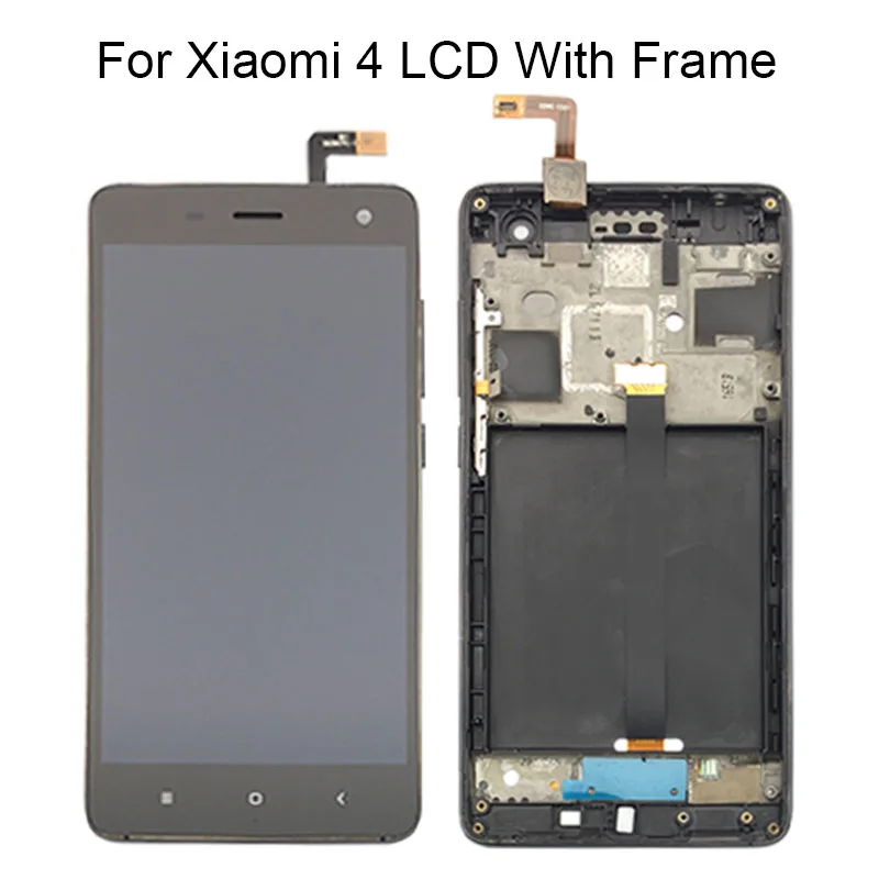 ЖК дисплей 5 0 дюйма для XiaoMi Mi4 сенсорный дигитайзер с рамкой в сборе сменный Xiaomi Mi 4