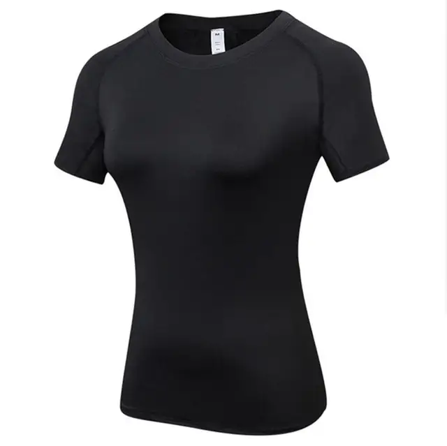 7 Colors Fitness Women's Quick Drying Shirts Elastic T Shirt Plus Size