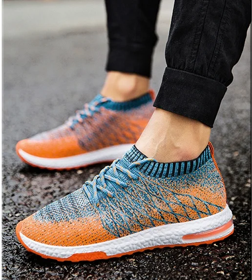 

2019Men Shoes Beathable Air Mesh Men Casual Shoes Slip on Summer Sock Shoes Men Sneakers Tenis Masculino Adulto Plus Size 46