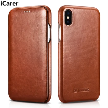 

XOOMZ For iPhone XS Max Case Cover Luxury Cute Vintage Genuine Leather Shockproof Armor Flip Phone Case for iPhone XS Max Cover
