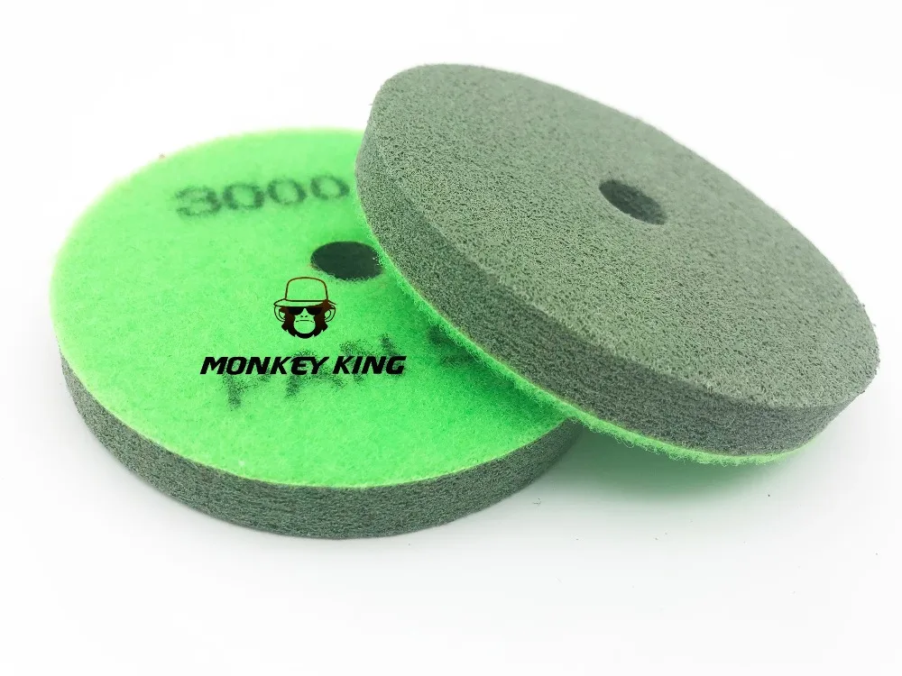 4 Inch 100mm 8pcs/Set Sponge Granite 100mm Diamond Sponges For