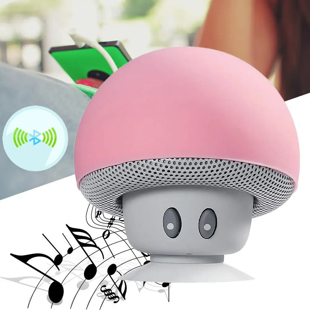 

Bluetooth Wireless Mini Portable Speaker+Mic For MP3 Phone Tablet Baby Pink