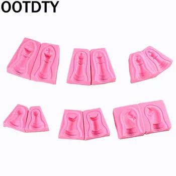 

3D International Chess Mold Resin Casing Jewelry Chocolates Baking Tools 6Pcs