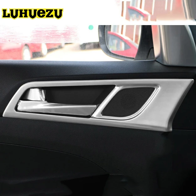

3 Color Interior Door Handle Armrest Stainless Trim Sticker For Hyundai Tucson 2015 2016 2017 2018 Accessories