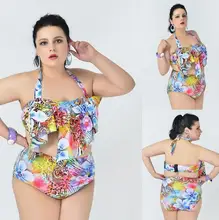 2016 Sexy Bikinis Women Swimsuit Push Up Bikini Set Bathing Suit Halter Top Buiqini Summer Beach Wear Plus Size Swimwear XXL