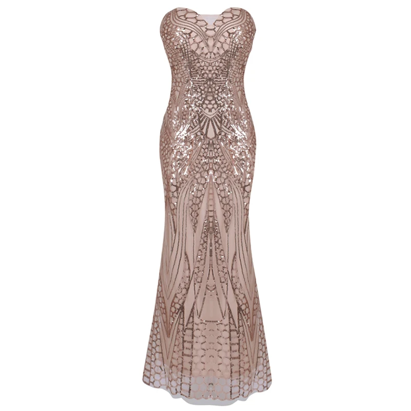 

Women Off the Shoulder Sequined Dress Sexy Party Maxi Sleeveless Stretch Floor Length Dress vestidos for Evening Party Prom